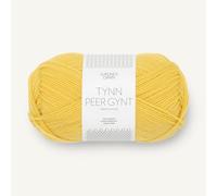 SANDNES GARN Tynn Peer Gynt - Farbe: Solgul (2016) - 50 g/ca. 205 m Wolle
