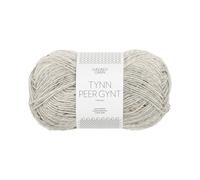 Sandnes Garn Tynn Peer Gynt Schurwolle in col. 1034 lys gramelert natur tweed