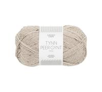 Sandnes Garn Tynn Peer Gynt Schurwolle in col. 2655 grabeige tweed