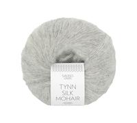 Sandnes Garn Tynn Silk Mohair col.1022 light grey mottled ca.212 m 25 g