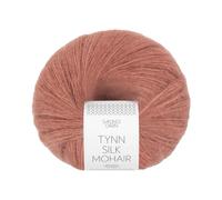 Tynn Silk Mohair ca.212 m col.3553 støvet plommerosa
