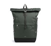 Sandqvist Icon L Rolltop Rucksack dunkelgrün, Kunstfaser, Unisex, 26L