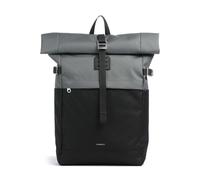 Sandqvist Icon M Rolltop Rucksack schwarz/grün, recyceltes Polyester, Unisex