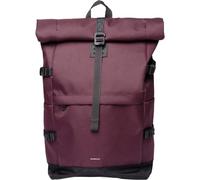 Sandqvist Icon L Rolltop Rucksack wein, recyceltes Polyester, Unisex