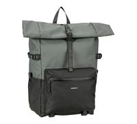 Sandqvist Stream Ruben 2.0 Rolltop Rucksack schwarz/grau, Kunstfaser, Unisex, 20L