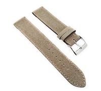 Sandtuhr Velour Uhrenarmband passend für Nomos 17 mm beige-Sand weich Made in Germany