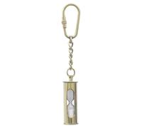 Sanduhr-Schlüsselanhänger Anhänger Messing 2x5cm Sea-Club