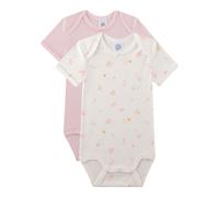 Sanetta 2er-Pack Bodys kurzarm Blumen 92 natur/rosa