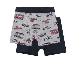 Sanetta 2er-Pack Boxershorts Fahrzeuge 128 blau/grau/bunt