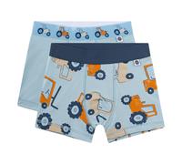 Sanetta 2er-Pack Boxershorts Fahrzeuge 128 hellblau/bunt