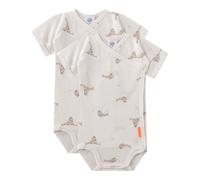 Sanetta 2er-Pack Wickelbodys kurzarm Walross 56 natur