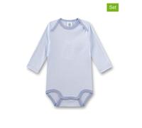 Sanetta 2er-Set: Bodys in Hellblau - Größe 68 | Baby Bodys