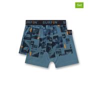 Sanetta 2er-Set: Boxershorts in Blau - Größe 128 | Kinder Waesche