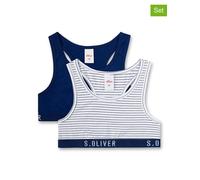 Sanetta 2er-Set: Bustiers in Dunkelblau - Größe 128 | Kinder Waesche