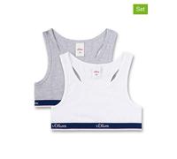 Sanetta 2er-Set: Bustiers in Weiß - Größe 152 | Kinder Waesche