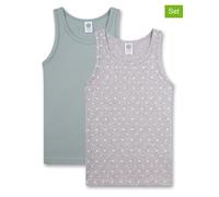 Sanetta 2er-Set: Hemdchen in Hellblau - Größe 140 | Kinder Waesche