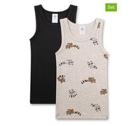 Sanetta 2er-Set: Hemdchen in Schwarz - Größe 92 | Kinder Waesche