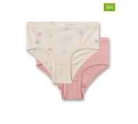 Sanetta Mädchen Slips 337348 Bio-Baumwolle puder 2er-Pack Größe 128