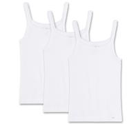 Sanetta 3er Pack Mädchen Unterhemd Shirt ohne Arm Top Basic - Weiß 152 (10-11 Years) 152 Weiß