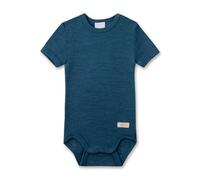 Sanetta Body Wolle/Seide halbarm stahlblau - Mädchen,Junge - Gr. Babymode (6 - 24 Monate)