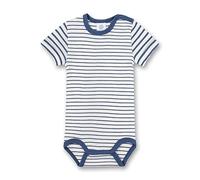 Sanetta Baby-Body kurzarm blau Ringel | Hochwertiger und nachhaltiger Body für Jungen aus Bio-Baumwolle. Baby Body