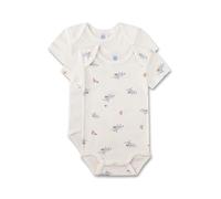 Sanetta Baby-Body kurzarm (Doppelpack) off-white Esel | Hochwertiger und nachhaltiger Body für Jungen aus Bio-Baumwolle. Inhalt: 2er Set Baby Body