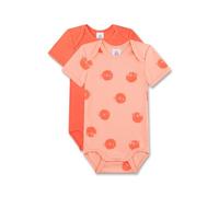Sanetta Baby-Body kurzarm (Doppelpack) orange Kugelfisch | Hochwertiger und nachhaltiger Body für Mädchen aus Bio-Baumwolle. Inhalt: 2er Set Baby Body