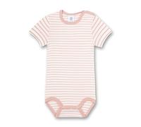 Sanetta Baby-Mädchen Streifen Kurzarm Body, Silver pink, 092
