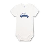 Sanetta Baby-Body kurzarm weiß Auto | Bio-Baumwolle, GOTS-zertifiziert, hautfreundlich. Baby Body