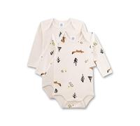 Sanetta Baby-Body langarm (Doppelpack) beige Fuchs | Hochwertiger und nachhaltiger Body für Jungen aus Bio-Baumwolle.