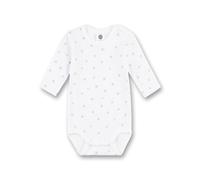 Sanetta Baby-Body langarm weiß Sterne | Bio-Baumwolle, GOTS-zertifiziert, hautfreundlich.