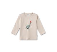 Sanetta Baby - Jungen 11731 Jungen-Langarmshirt Blau | Hochwertiges und gemütliches Shirt aus Bio-Baumwolle für Jungen. Langarm Shirt mit Wolken-Motiv | Baby Bekleidung