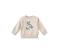 Sanetta Baby - Jungen 11736 Jungen-Sweatshirt Beige | Hochwertiges Und Gemütliches Sweatshirt Aus Bio-Baumwolle Mit Vogel-Motiv Bekleidung, Beige, 68 EU