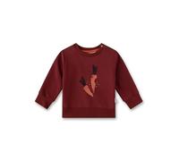 Sanetta Baby - Jungen 11752 Jungen-Sweatshirt Rot | Hochwertiges Und Gemütliches Sweatshirt Aus Bio-Baumwolle Mit Karotten-Motiv Bekleidung, Rot, 80 EU
