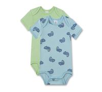 Sanetta Baby-Jungen 324317 Doppelpack Body halbarm, Milky Blue, 92