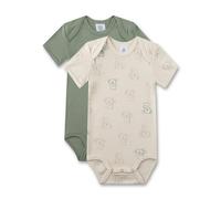 Sanetta Baby-Jungen 324333 Doppelpack Body halbarm, Kalk, 74
