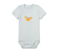 Sanetta Baby Jungen Body KRABBE,blau-grün gestreift 1/2 Arm 324491 gr.86 Bio Baumwolle