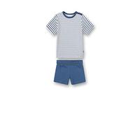Sanetta Baby - Jungen Schlafanzug Kurz Blau Baby und Kleinkind Schlafanz ge, Ink Blue, 74 EU