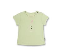 Sanetta Mädchen T-Shirt - Baby, Kurzarm, Rundhals, Druckknopf, Print, 56-92 Grün 68