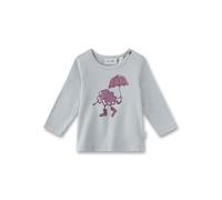 Sanetta Baby - Mädchen 11602 Mädchen-Langarmshirt Rosa | Hochwertiges und gemütliches Shirt aus Bio-Baumwolle für Mädchen. Langarm Shirt mit Wolken-Motiv | Baby Bekleidung