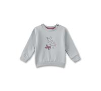 Sanetta Baby - Mädchen 11608 Mädchen-Sweatshirt Beige | Hochwertiges Und Gemütliches Sweatshirt Aus Bio-Baumwolle Mit Vogel-Motiv Bekleidung, Beige, 92 EU