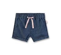 Sanetta Baby-Mädchen Kurze Hose aus Webstoff Shorts, Blau (Light Blue 9552), 86 (Herstellergröße: 086)