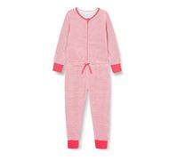Sanetta Baby-Mädchen Overall Camellia Rose Feiner Strampler Ringel-Dot Design aus 100% Bio Baumwolle, rosa, 050