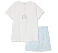 Sanetta Baby-Mädchen Pyjama Short Zweiteiliger Schlafanzug, Beige (Broken White 1427), 92