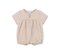 Sanetta Baby-Overall Beige | Praktischer und bequemer Spieler aus Bio-Baumwolle für Mädchen & Jungen. Babystrampler aus Musselin | Baby Overall