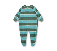 Sanetta Baby-Overall Blau | Praktischer und bequemer Strampler aus Frottee für Jungen. Babystrampler mit Füßchen | Baby Overall