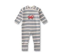 Sanetta Baby-Overall off-white | Praktischer und bequemer Strampler aus 100% Baumwolle für Jungen. Baby Overall