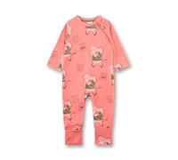 Sanetta Baby-Overall Rosa | Praktischer und bequemer Strampler aus 100% Baumwolle für Mädchen. Babystrampler mit Vario-Füßchen | Baby Overall