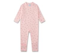 Sanetta Baby-Overall Rosa | Praktischer und bequemer Unisex-Strampler aus Bio-Baumwolle. Babystrampler mit Vario-Füßchen | Baby Overall