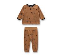 Sanetta - Kid's Pyjama Long AOP 22185 - Schlafanzug, Gr. 98, braun (BrazilNut)